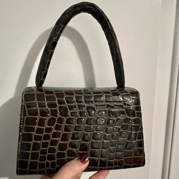 L’intervalle mini top handle bag in croc - Picture 4 of 5